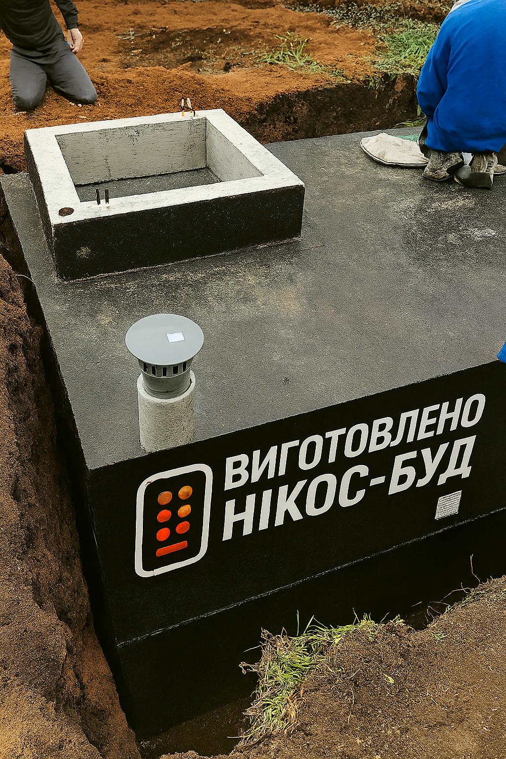 Погріб-укриття бетонний подвійний 24 м³ з плавним спуском та аварійним виходом - Зображення 4